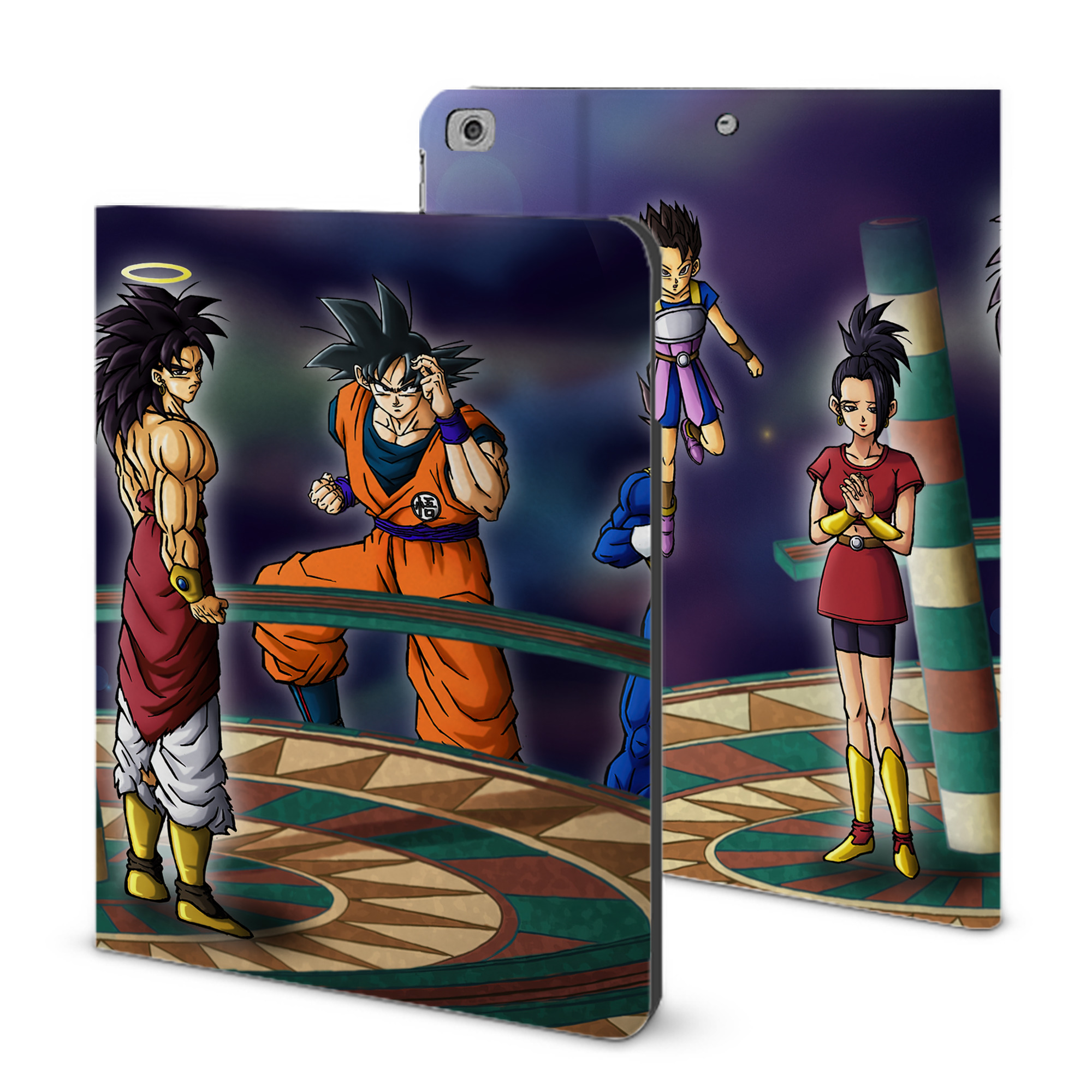 （画像用） ドラゴンボール DRAGON BALL IPad ケース ブック型 PUレザー TPU 耐衝撃 軽量 薄型 ペン収納なし 全面保護 IPad 各モデル対応